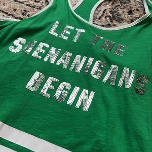 PINK at Patrick’s day tank top